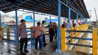 Polsek Kuala Kampar Jamin Kamtibmas  di Pelabuhan Penumpang