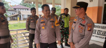 Kunjungan Kapolres Kuansing Ke PPK Kecamatan Inuman Dalam Rangka Rapat Pleno Hitung Suara Pemilu 2024