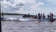 Laka Laut Speedboat SB EVELIN CALISA Tujuan Tembilahan- Tanjung Pinang Terjadi Diperairan Sungai Guntung Inhil