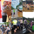 Personil Polres Pelalawan Berjibaku Bersama Masyarakat Pasca  Banjir
