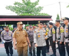 Pj.Bupati Herman Hadiri Apel Pergeseran Pasukan Pengamanan Pemilu TH 2024