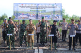 Peduli Lingkungan Komandan Kodim 0314/Inhil Ikuti Penanaman Mangrove Bersama Presiden Republik Indonesia