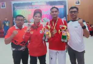 Porprov Riau X 2022 Kuansing Taekwondo Pelalawan Raih 1 Emas dan 1 Perunggu