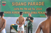 Brigjen TNI Dany Rakca Pimpin Sidang Parade Cata PK TNI AD TA. 2024