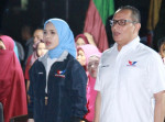 Politisi Perempuan Wan Aniska Ariyati Bersama Ketua DPW Perindo Riau Hadiri Puncak Peringatan HUT RI Ke-78 di Marpoyan Damai