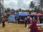Bersama Bulog Rengat, Operasi Pasar Murah Ramadhan Polsek Lirik Ramai Pengunjung