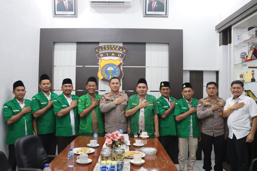 Kapolres Pelalawan Jalin Sinergitas dengan GP Ansor Menjelang Pilkada 2024