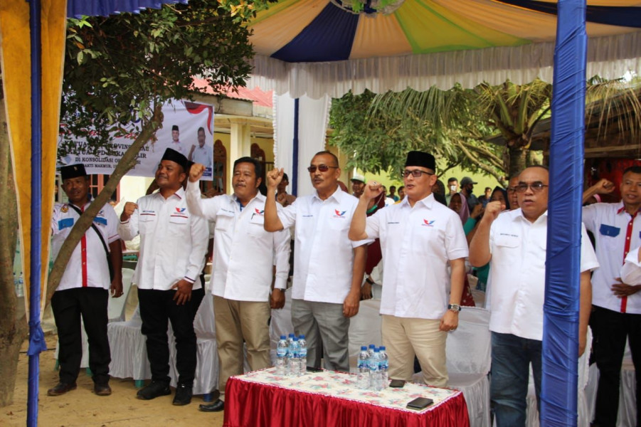 Jelang Pemilu, DPW Partai Perindo Konsolidasi Dengan DPC di Rokan Hilir 