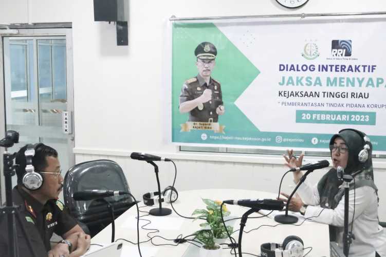 Jadi Narasumber Dialog Interaktif Jaksa Menyapa di RRI Pekanbaru, Begini Pesan Dr Supardi 