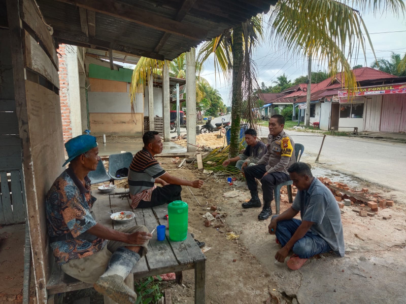 Jelang pemilu Kapolsek Siak Hulu dan seluruh  personilnya kontiniyu melaksanakan Giat Cooling System