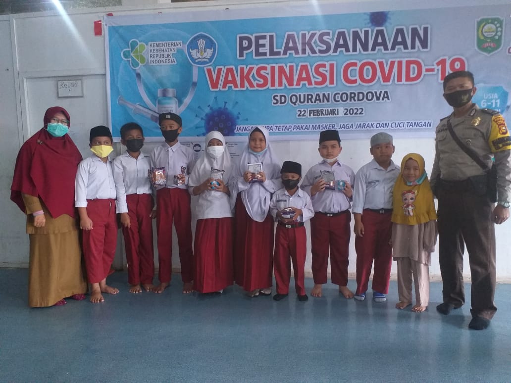 Polsek Minas Ajak Masyarakat Lansia Vaksinasi & Lakukan Monitoring di SDS Quran Cordova