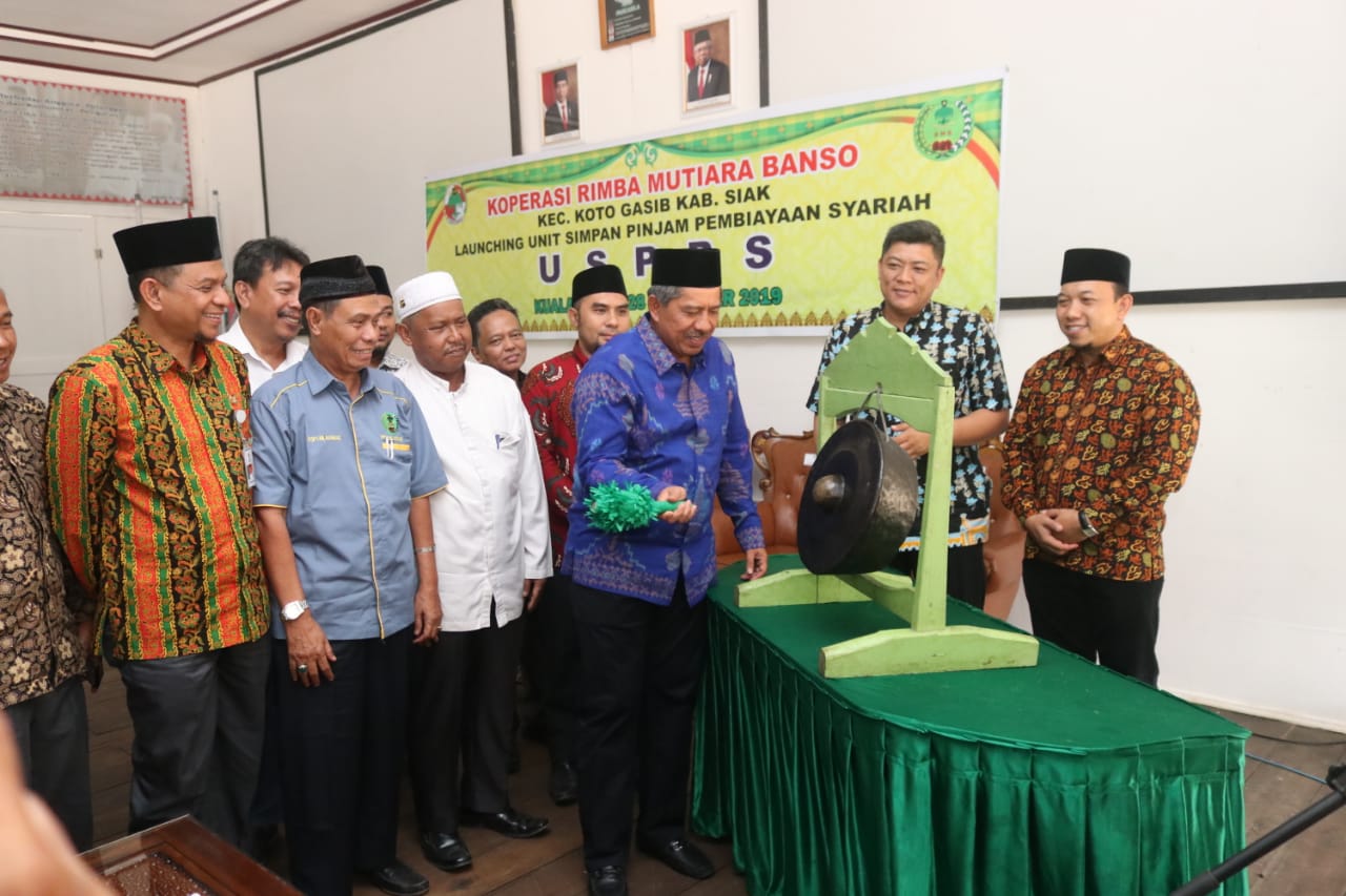 Bupati Siak Launching Koperasi Syariah Perdana Se Riau, Saatnya Bebas Dari Riba