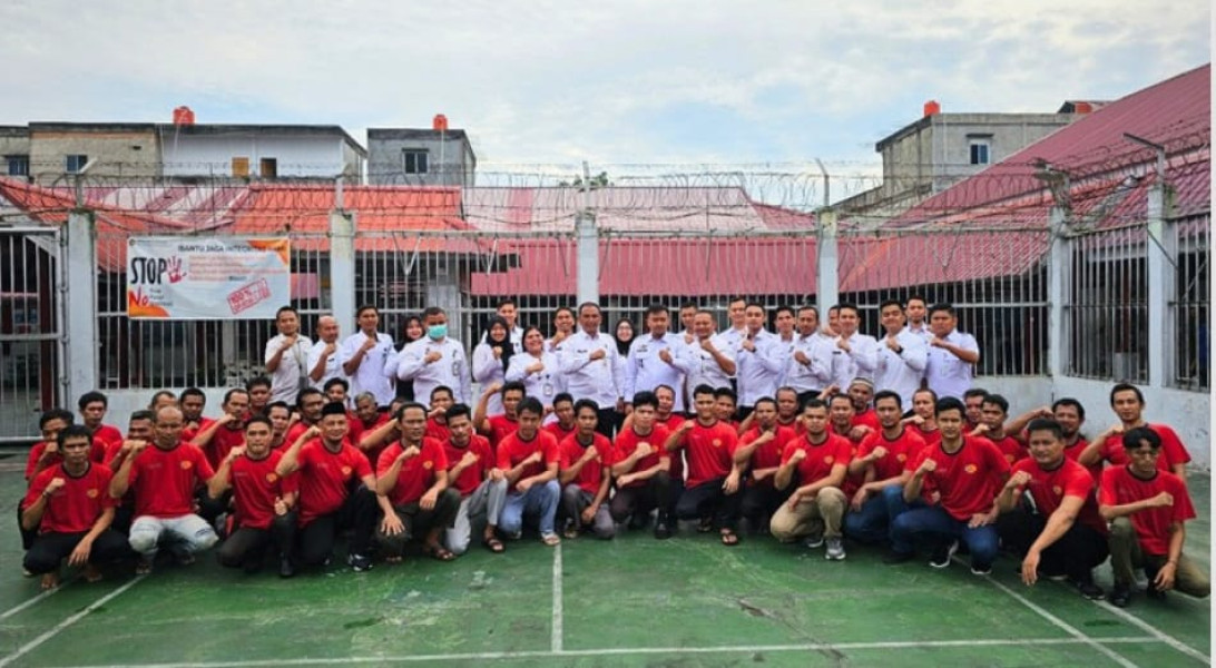 Plt Karutan Siak Ingatkan Warga Binaan Pentingnya Taat Aturan dan Jaga Diri dalam Upacara Kebangsaan