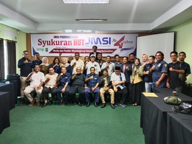 Gelar Syukuran HUT ke-4, JMSI Riau Siap Songsong Pemilu dan Pilkada Serentak 2024