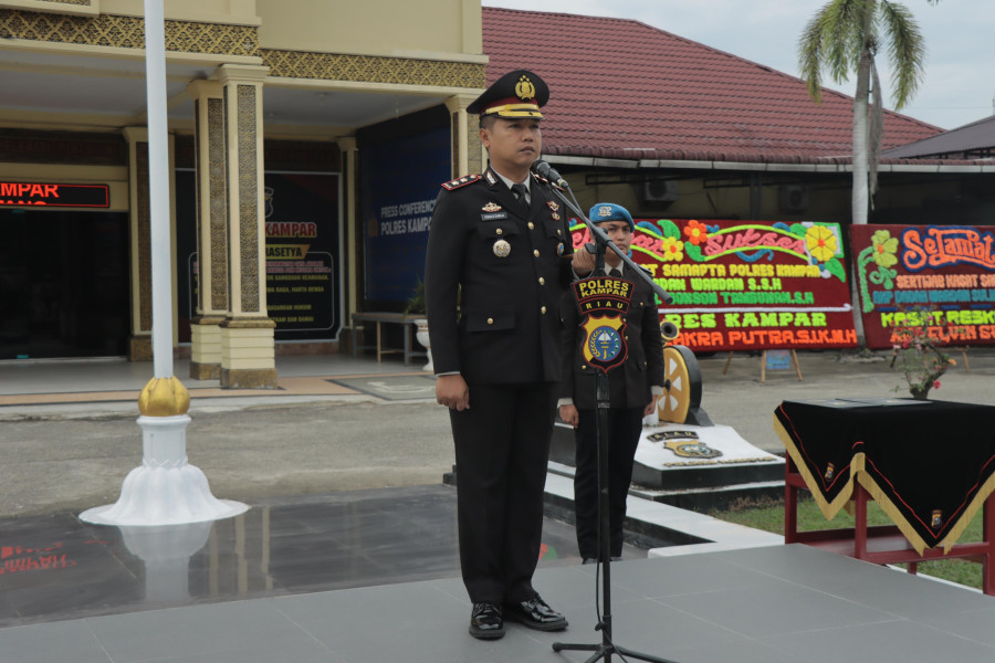 Polres Kampar Gelar Upacara Bendera memperingati Hari Lahir Pancasila