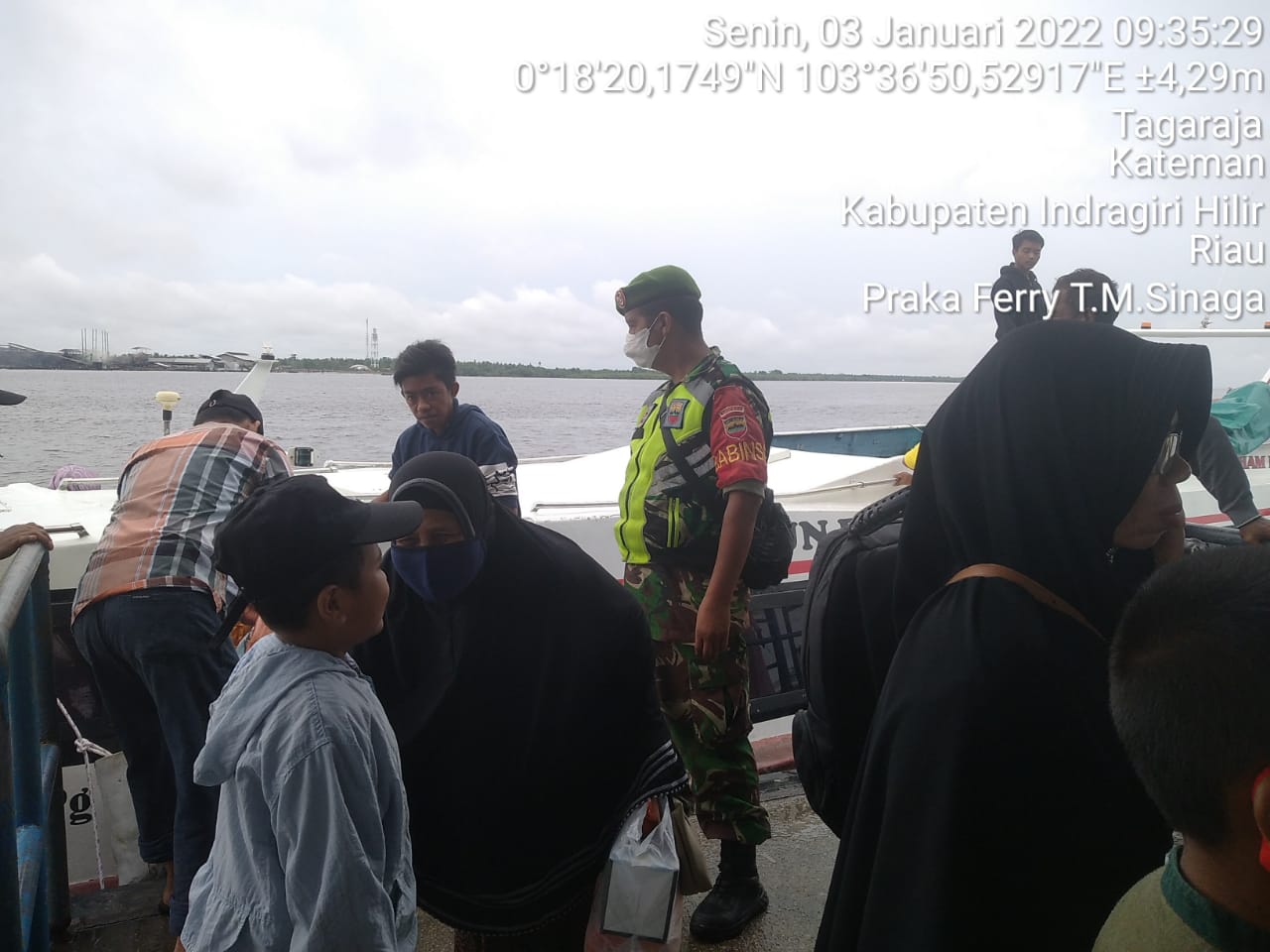 Praka Ferry Sinaga Melaksanakan Gakplin di Pelabuhan Syahbandar HK Sungai Guntung
