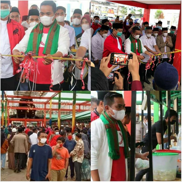 Gerai Makan Pangkalan Kerinci Lama Dibiarkan, Disulap Jadi Bazar Ramadhan