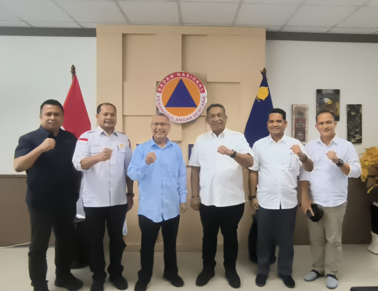 Bupati Anton  Berkoordinasi Dengan BNPB untuk Tangani Dampak Banjir Di Rokan Hulu