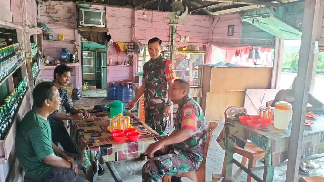 Babinsa Koramil 03/Minas Gelar Komunikasi Sosial Tentang Kesehatan di Kampung Minas Barat
