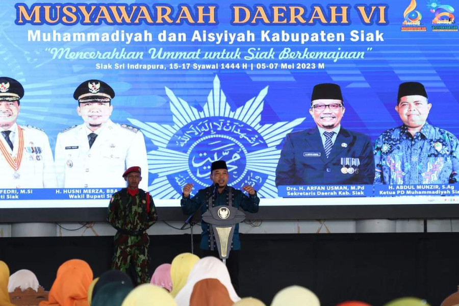 Wabup Husni Merza Buka Secara Resmi Musda VI Muhammadiyah & Aisyiyah Kabupaten Siak 
