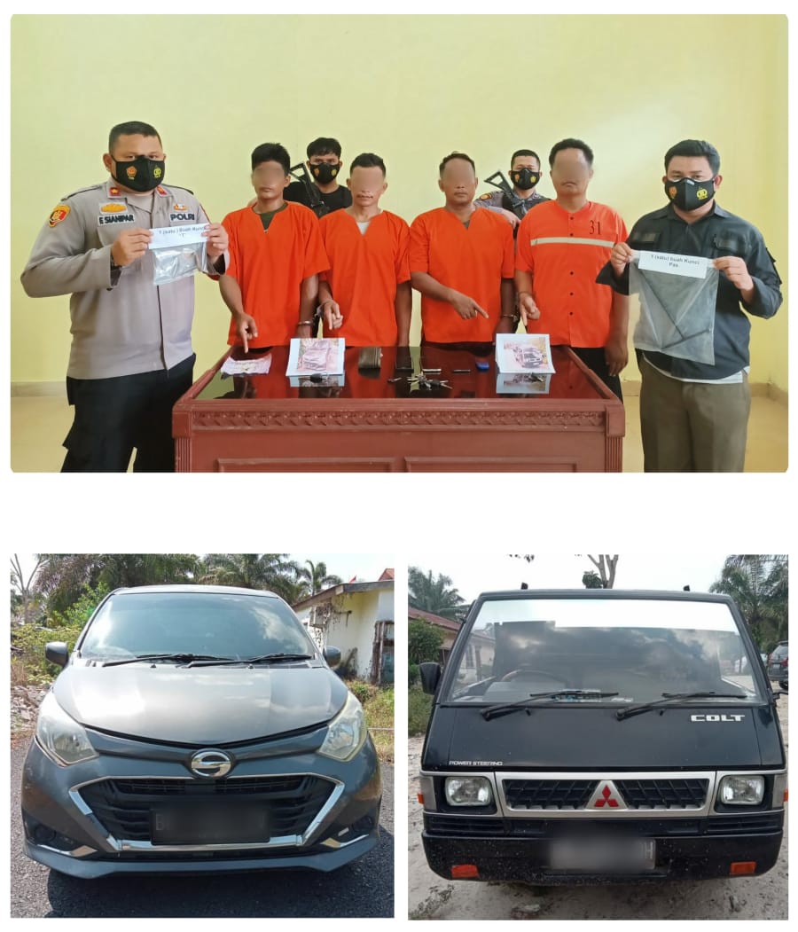 Sindikat Pencurian Mobil di Pinggir Berhasil Diringkus Oleh Team Opsnal Polsek Pinggir
