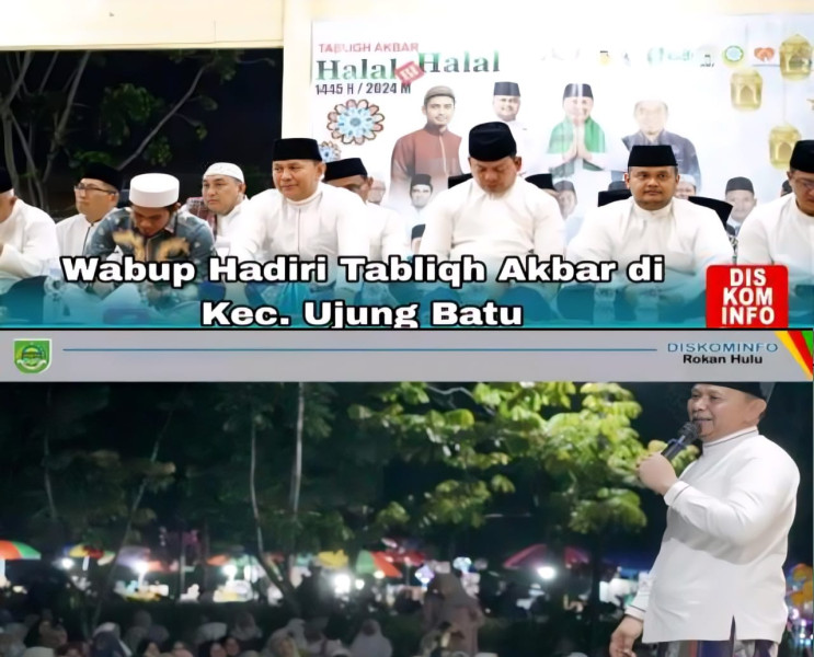 Ribuan Masyarakat Hadiri Tabligh Akbar Yang Di Gelar Oleh Wabup Rohul