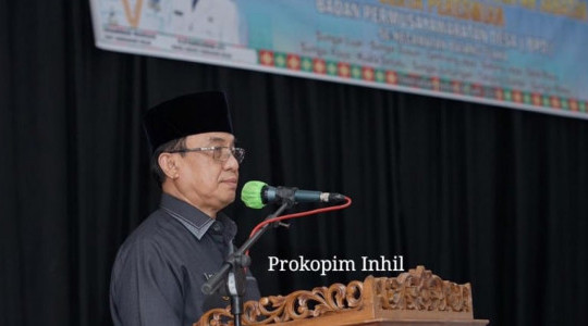 Bupati Inhil Melantik Ketua Dan Anggota Serta Meresmikan BPD Se Kecamatan Batang Tuaka