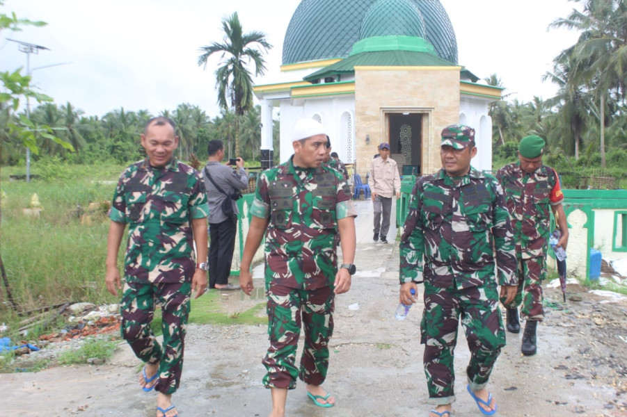Komandan kodim 0314 laksanakan kunjungan kerja ke Koramil 04/KDR Kecamatan Kuindra