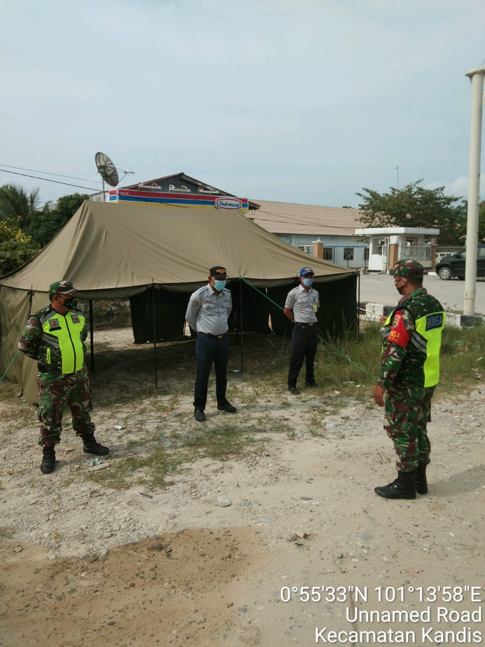 Serda Bosur Siregar Turut Pastikan Penerapan PSBB di Kampung Libo Jaya