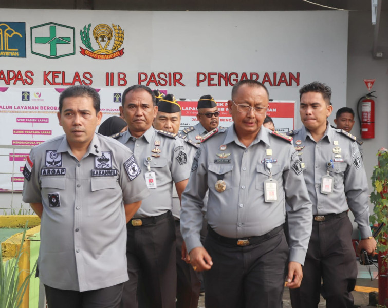 Kakanwil Kemenkumham Riau Kunjungi Lapas Kelas IIB Pasir Pengaraian