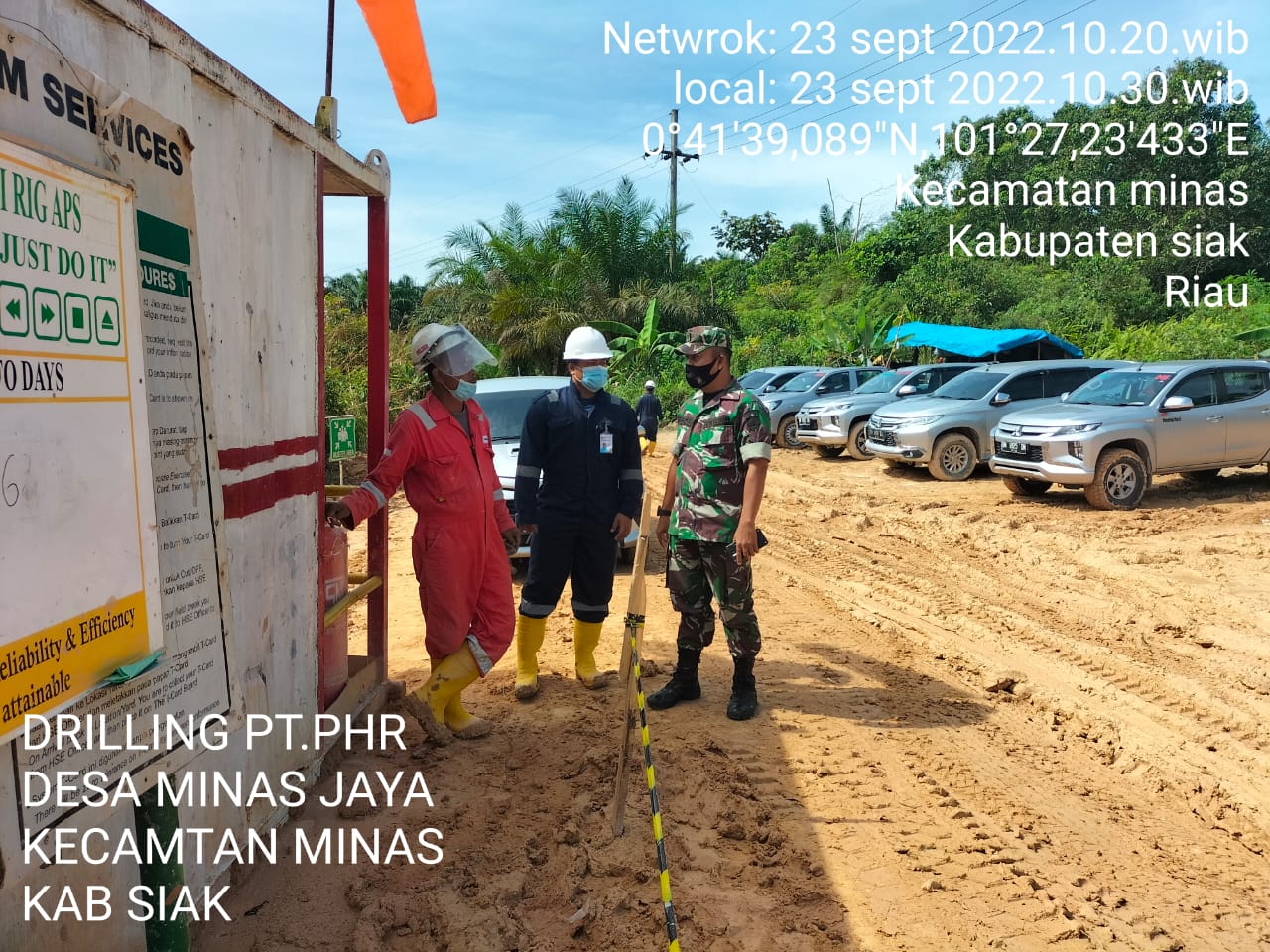 Serma Muhammad Nasir Serta Serda Parjuni Patroli Drilling Demi Keamanan OVN di PT PHR Minas