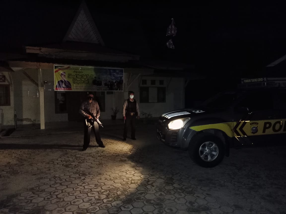 Cegah Kerawanan Kamtibmas & Himbau Warga Patuhi Prokes, Unit Samapta Polsek Minas Tingkatkan Patroli