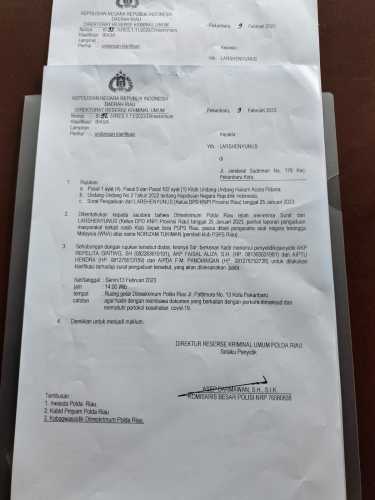 Resmi Dipanggil Polisi, Ketua KNPI Riau Sampaikan Hal ini, Bikin Merinding!