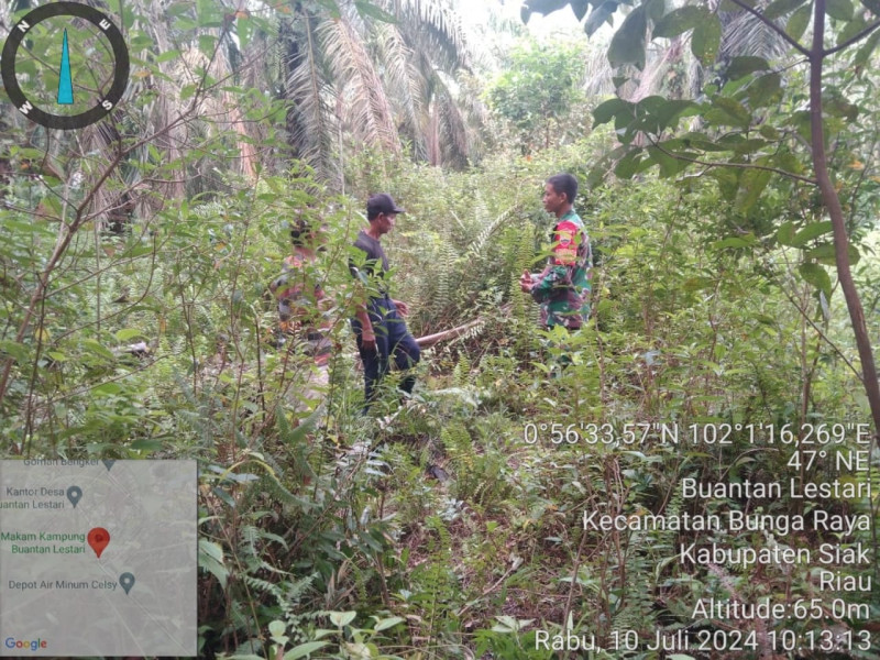 Patroli Karhutla Koramil 06/PWK Sabak Auh: Komitmen Menjaga Lingkungan dari Kebakaran
