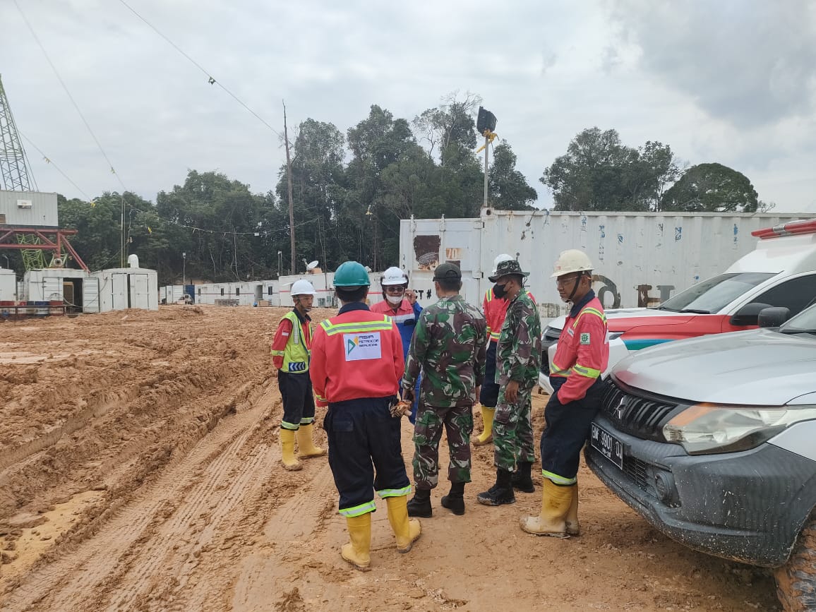Jaga Keamanan OVN di PT PHR Minas, 3 Orang Anggota Koramil Minas Ini Tetap Continue Lakukan Patroli di 4 Lokasi Drilling 