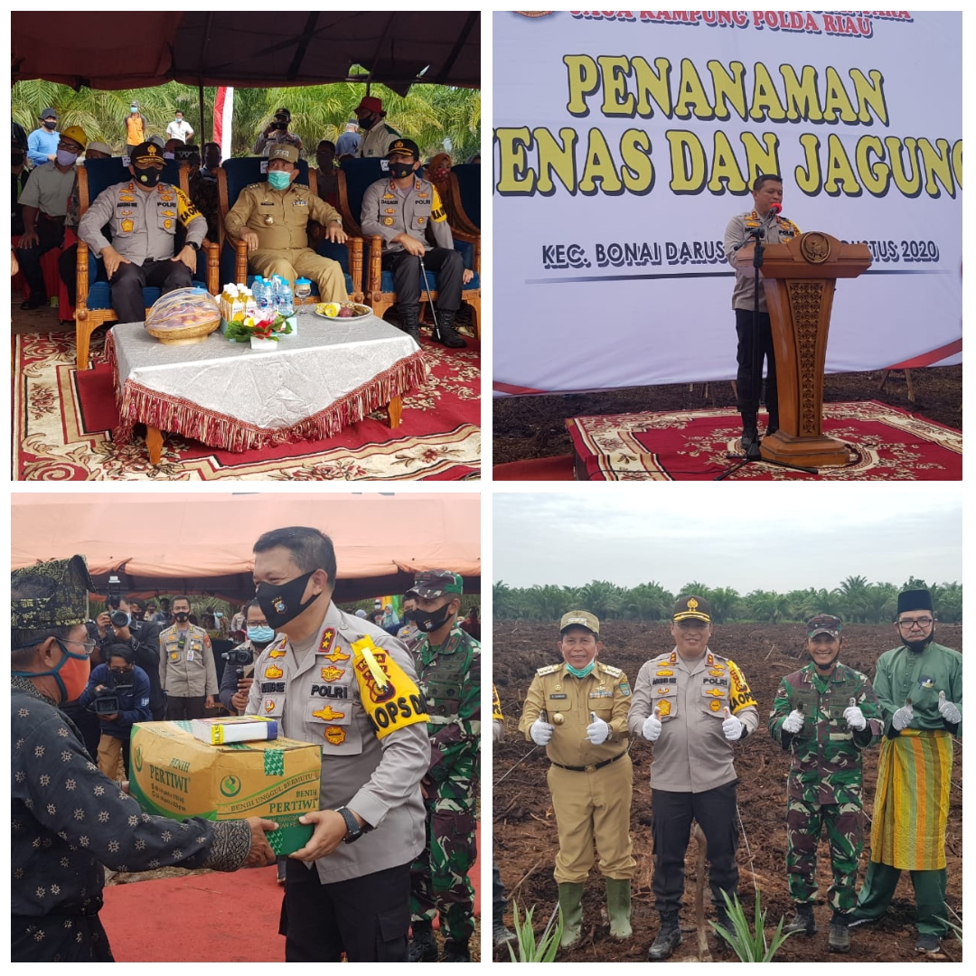 Kapolda Riau Launching Kampung Tangguh Nusantara di Rokan Hulu