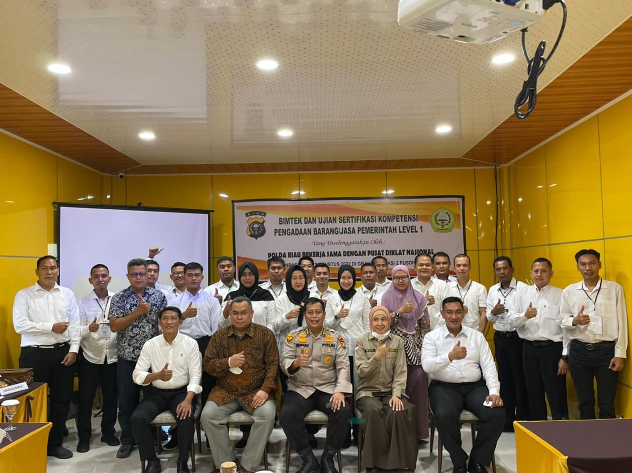 Polda Riau Kirim Peserta Uji Sertifikasi Pengadaan Barang dan Jasa Pusdiklat Nasional