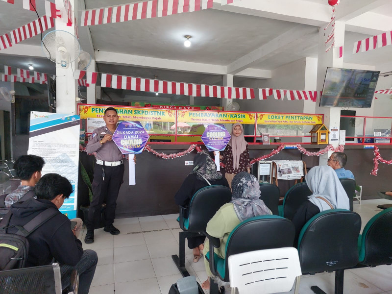Cooling System, Satlantas Polres Kampar Ajak Para Wajib Pajak Jaga Kamtibmas
