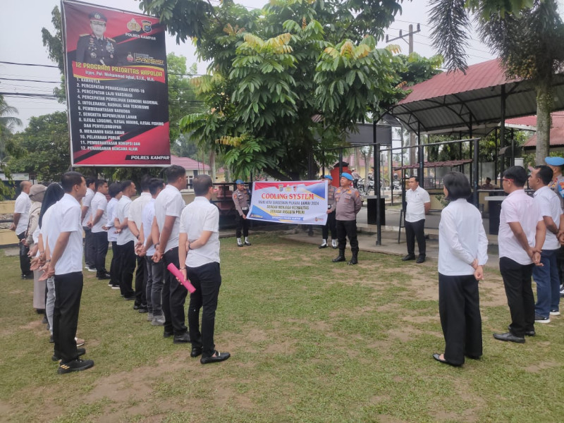 Kasi Propam Polres Kampar Tekankan Netralitas Polri kepada Satreskrim dalam Pilkada