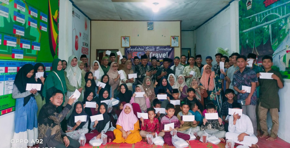 Gonjong Limo Kabupaten Siak Santuni 50 Anak Yatim, Perkuat Silaturahim dan Semangat Berbagi di Bulan Ramadhan