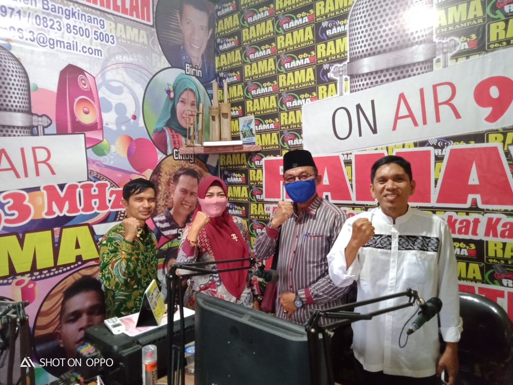 KPU Kampar Adakan Sosialisasi Pemutakhiran Data Pemilih Berkelanjutan Di Radio RAMA FM