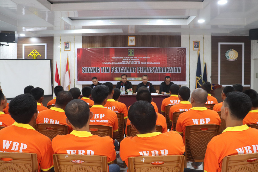Sidang Tim Pengamat Pemasyarakatan Lapas Pasir Pengaraian Bahas Integrasi WBP