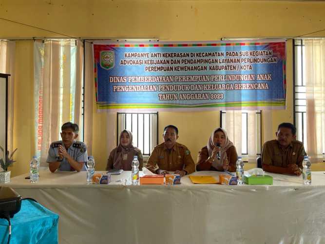 Dimuali Dari Kecamatan Kandis, DP3AP2KB Siak Gelar Kampanye Anti Kekerasan Terhadap Perempuan