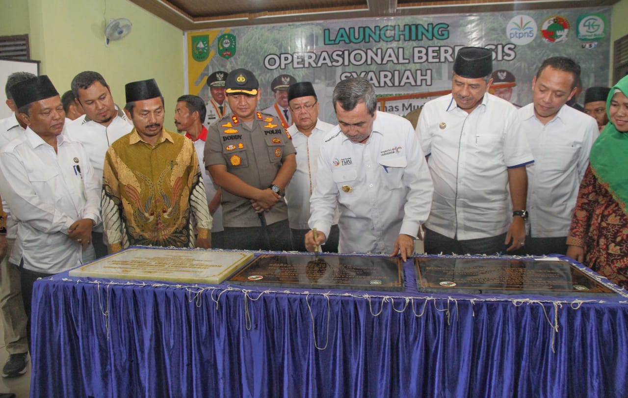 Diawal Tahun 2020, Gubernur Riau Launching 3 Koperasi Syariah di Siak