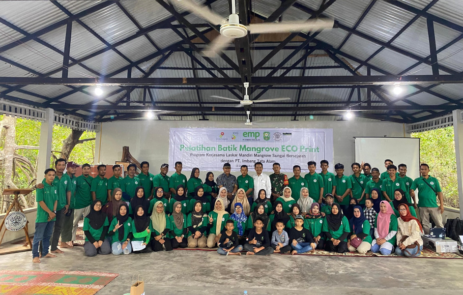 PT. ITA Bersama Laskar Mandiri Taja Pelatihan Batik Mangrove Eco Print