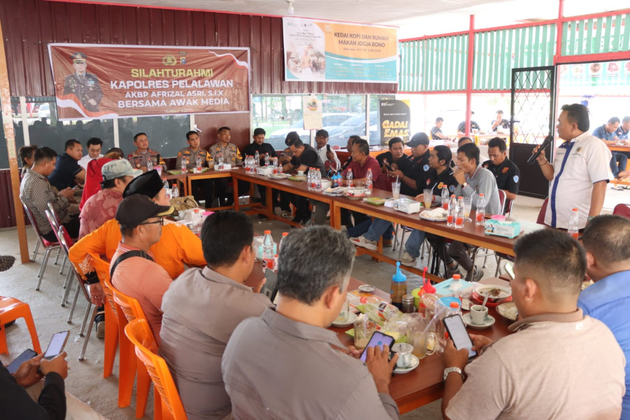 Kapolres Pelalawan Gelar Silaturahmi dengan Awak Media, Fokus pada Kamtibmas Menjelang Pilkada 2024