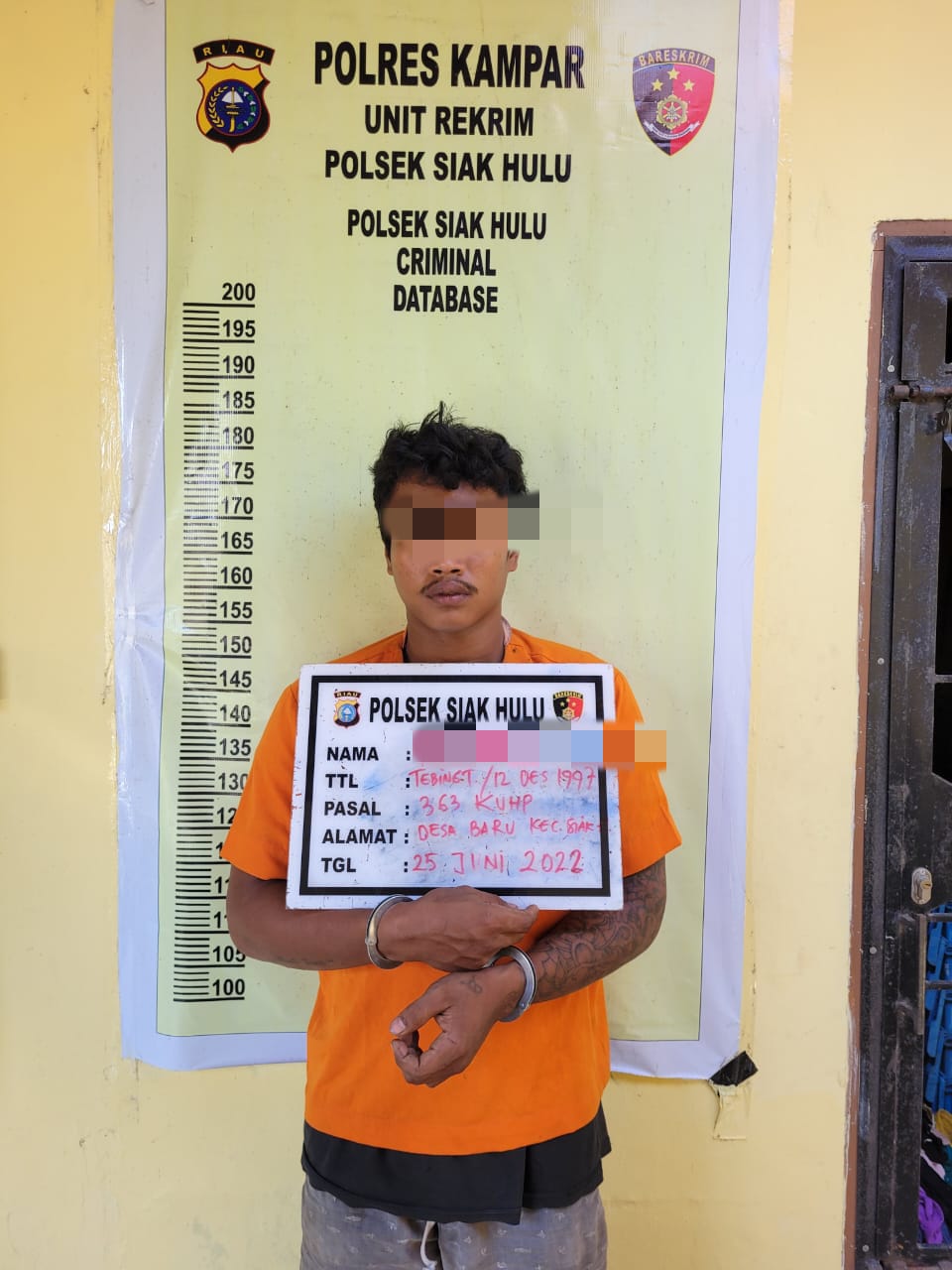 Pembobol Sekolah Pesantren Baitul Ilmi di Ringkus Polsek Siak Hulu, Satu Orang DPO