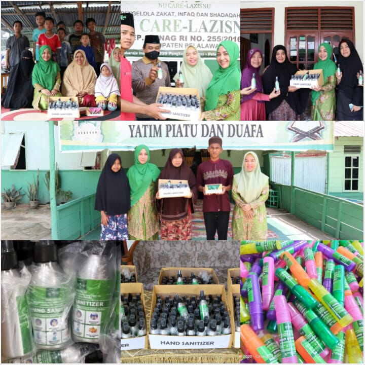 Upaya Pencegahan Penularan COVID-19. Sewitri Anggota DPRD Riau Bagikan Sanitizier