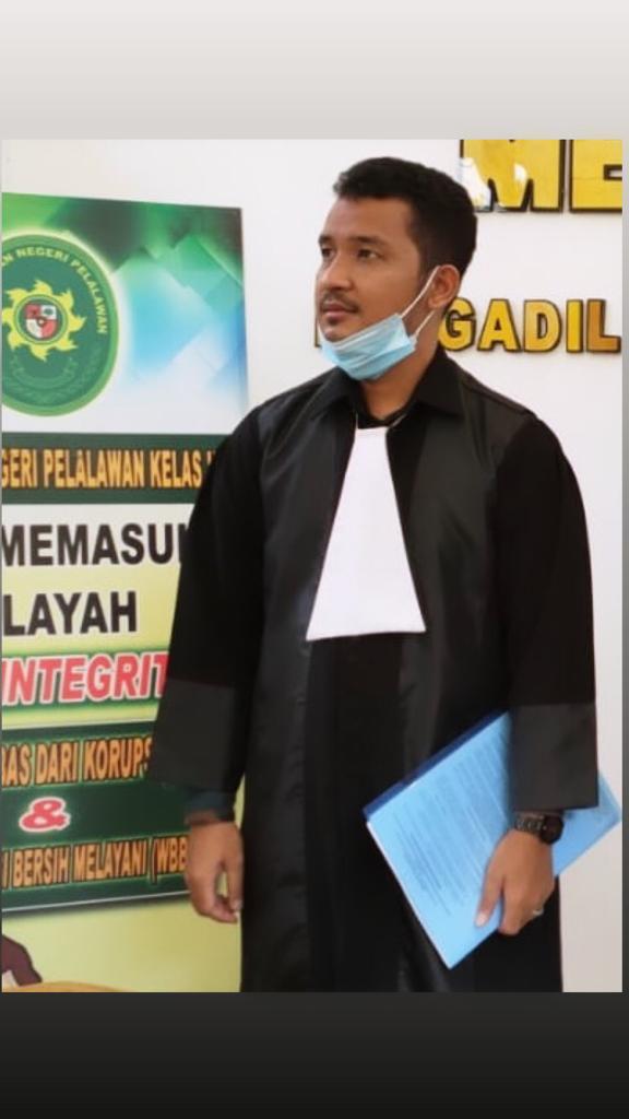 Abdul Nasib  Diperiksa Unit III Reskrim Polres Pelalawan