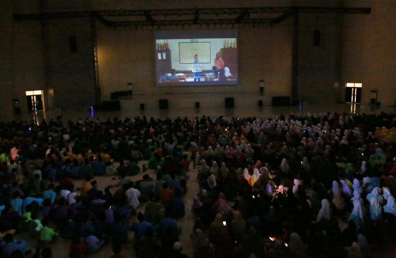 Nobar Film IQRA' 1 Bersama Ribuan Anak Yatim di Siak, Syamsuar : Harapan Kita Syuting Film IQRA' II 
